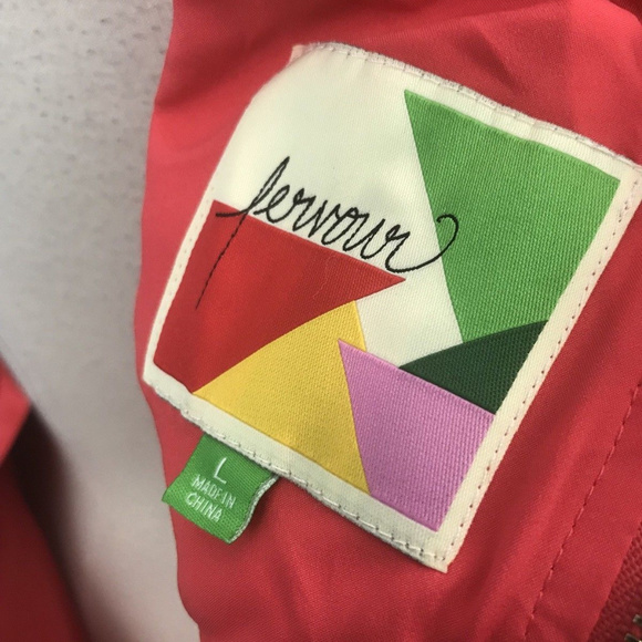 Modcloth Fervour Retro Orange Fit N Flare Dress Lg - Picture 6 of 7